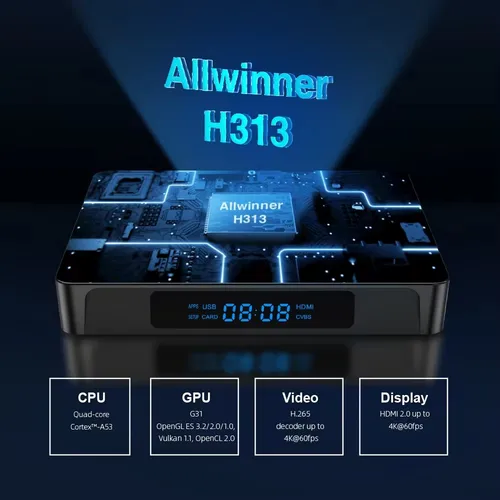 Imagen 2 del producto X96Q Pro Smart TV Box Allwinner H313 Quad Core 4G Wifi HD reproductor multimedia 2GB 16GB iptv Player X96 Android 11,0 4K decodificador