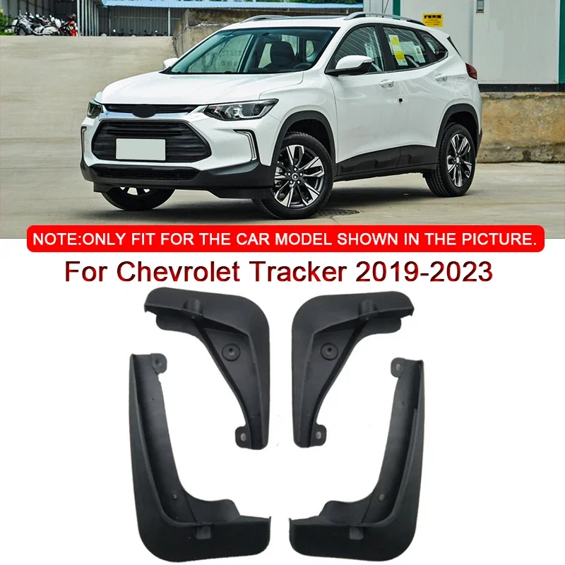 For Chevrolet Tracker 2019-2023 ABS Car Styling Car Mud Flaps Splash Guard Mudguards MudFlaps Front Rear Fender Auto Accessories