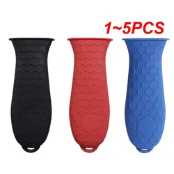 1~5PCS Silicone  Handle Cover Honeycomb Hot Handle Holder Potholder For Cast Iron Skillets Pans Grip Sleeve Cover Pots Pans