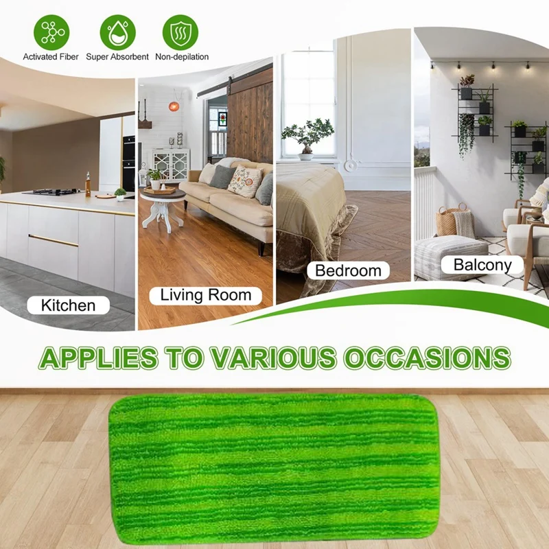 4ชิ้นแผ่นซับ swiffer สำหรับ swiffer แผ่นถูพื้นแบบเปียกสำหรับเปลี่ยนแผ่นไม้ถูพื้นไม้และหลายพื้นผิว