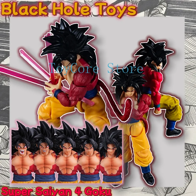 

In Stock Black Hole Model Dragon Ball Super Saiyan 4 Son Goku Movable Action Figure Collectible Figurine Toy Gift for Anime Fan
