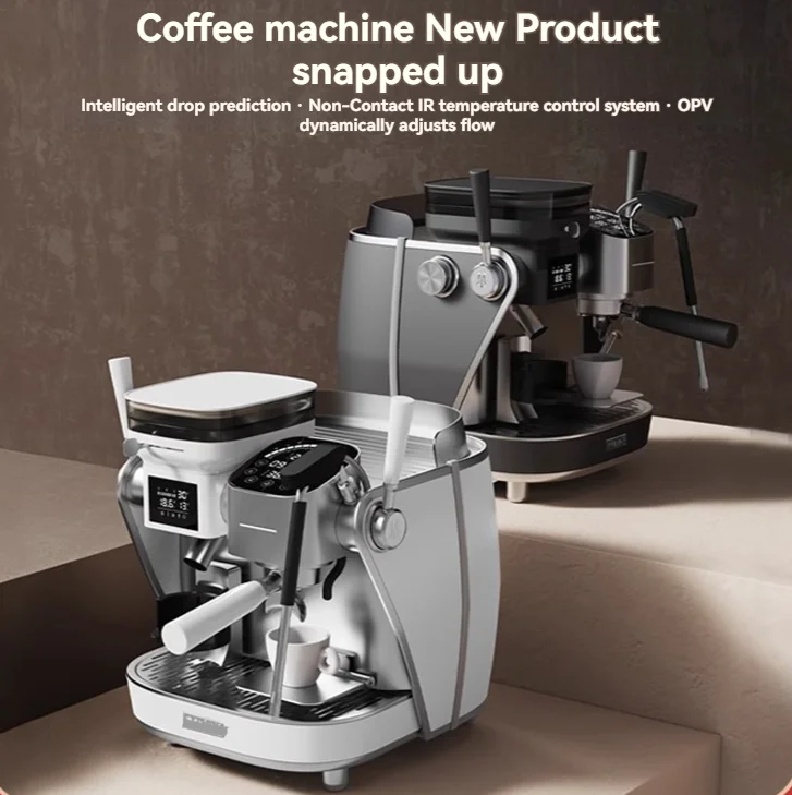 C-series 15 Bar Precision Grinding Double Pump Italian Semi Automatic Black Coffee Machine Household