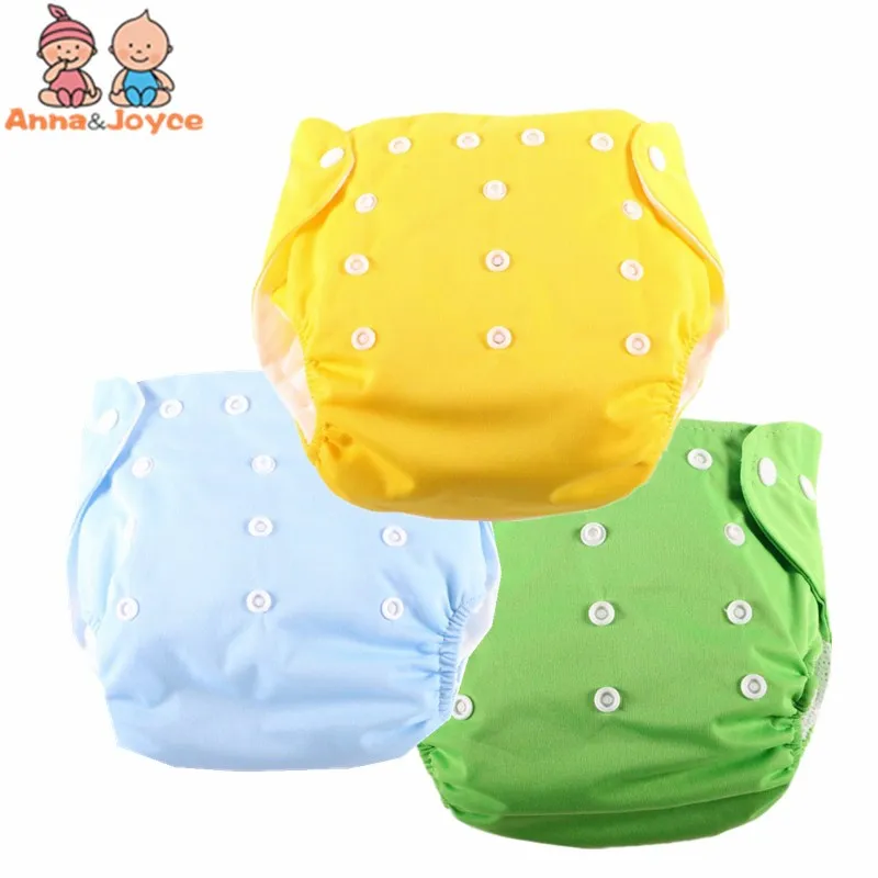 3PC Diapers Washable Reusable Nappies Grid Cotton Training Pant Cloth Diaper Baby Fraldas Winter Summer Version Diapers