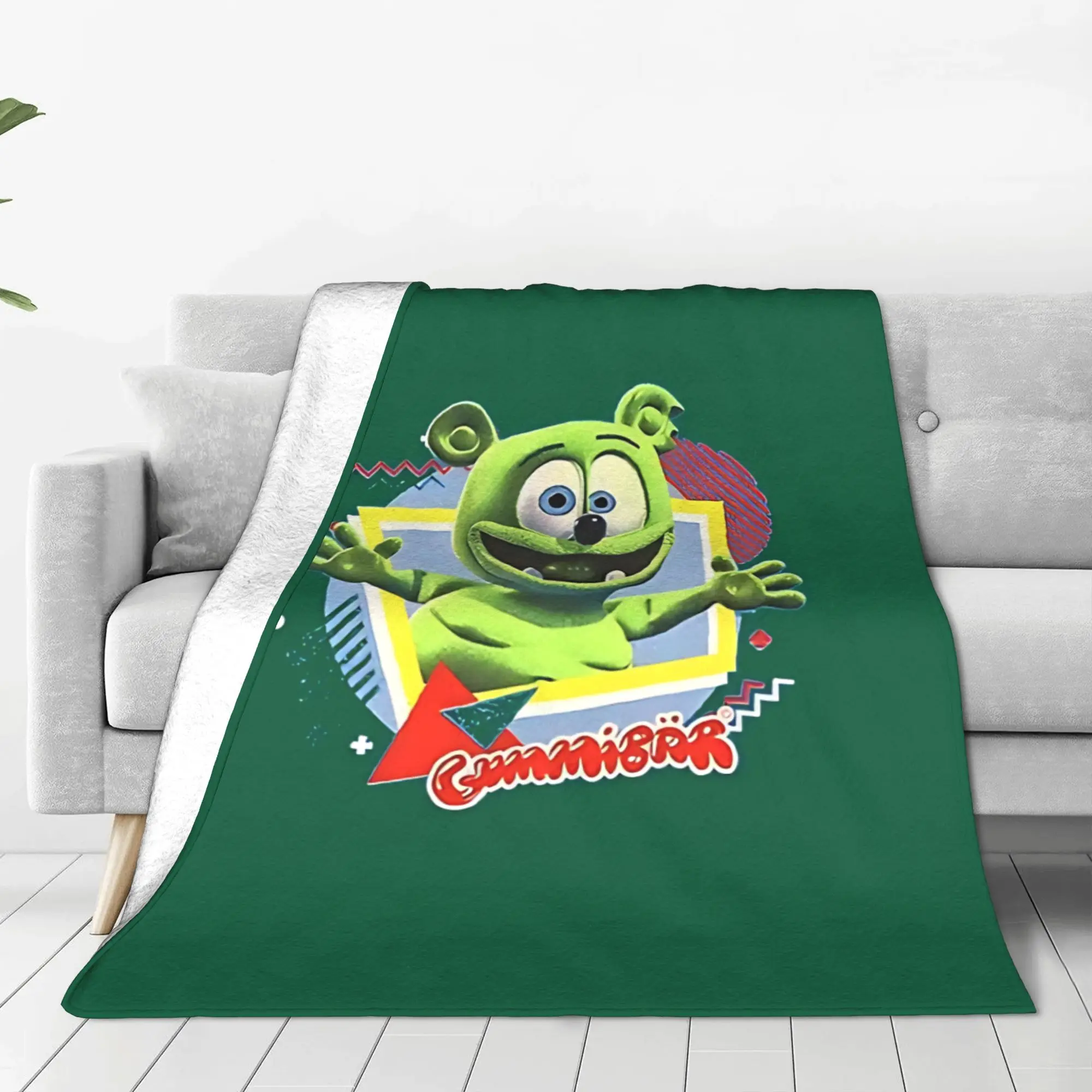 1PC Fruity Jelly Bear Toy Gummy Bear Home Room Decorations Winter Blankets For Adults Bedding Home Interior Sofa Knee