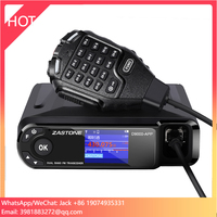 ZASTONE 50W Car Walkie Talkie UV Dual Band Mobile Radio Station Dual Channel Receiver Network Intermediate HAM Radio