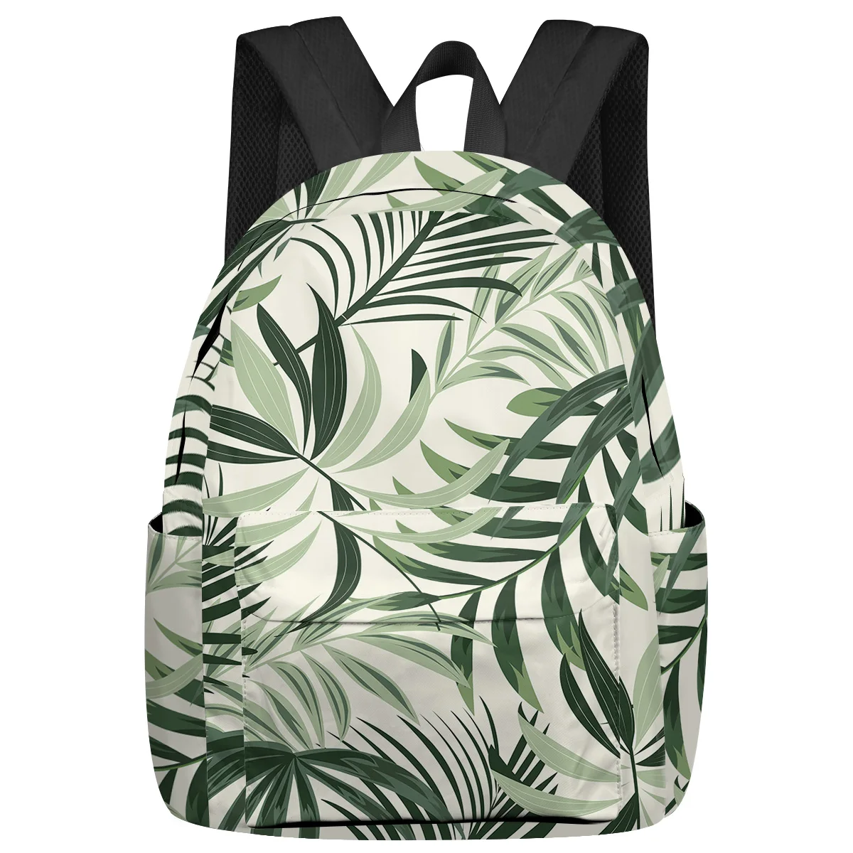 

Tropical Plants Leaves Green Leaves Women Man Backpacks Waterproof School Backpack For Student Boys Girls Laptop Bags Mochilas