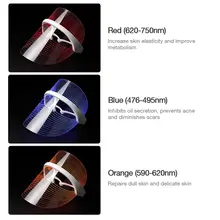 Wireless LED facial mask with multi-color therapy #5