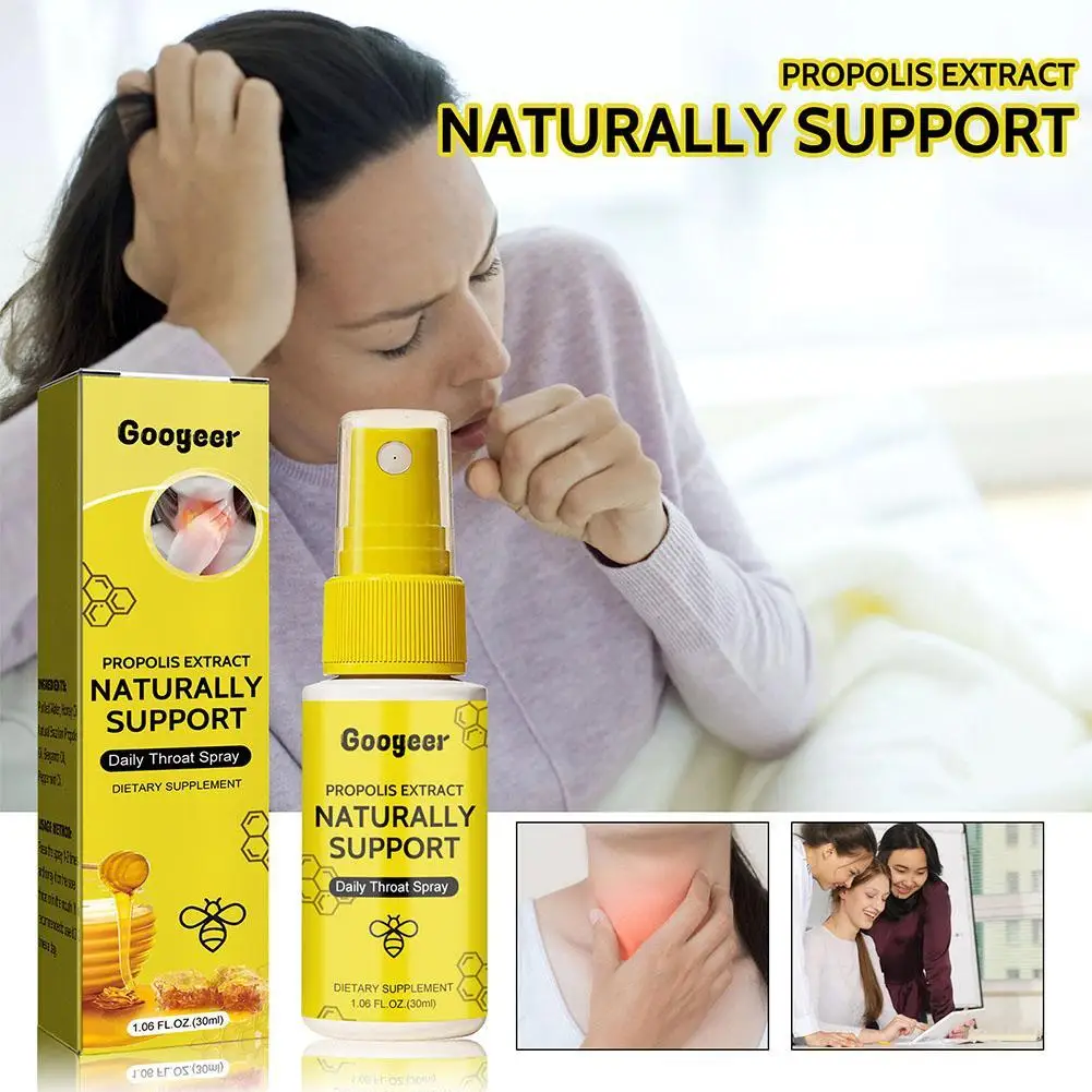 

30ml Bee Propolis Oral Spray Clean Mouth To Refresh The Breath For Ulcer Pharyngitis