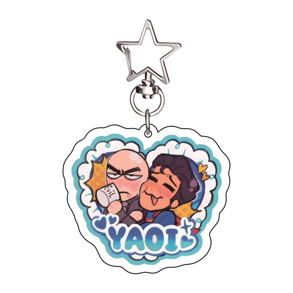 Multi-Fandom Yaoi-Paar 6cm Acryl-Schlüsselanhänger Verschiedene IP-Charaktere Figuren Anime-Anhänger Taschenanhänger Sammlerstück Fan-Geschenk – Detail 5