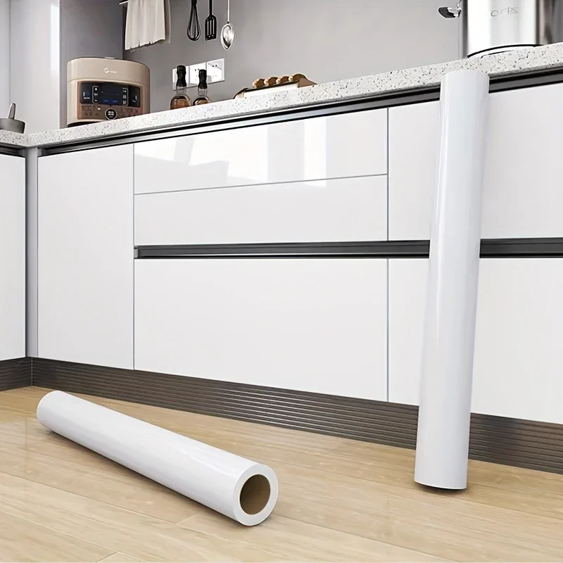 Cabinet Stickers Self-adhesive Waterproof Oil Proof Kitchen Color Change Film Wallpaper Countertop Furniture Renovation Stickers