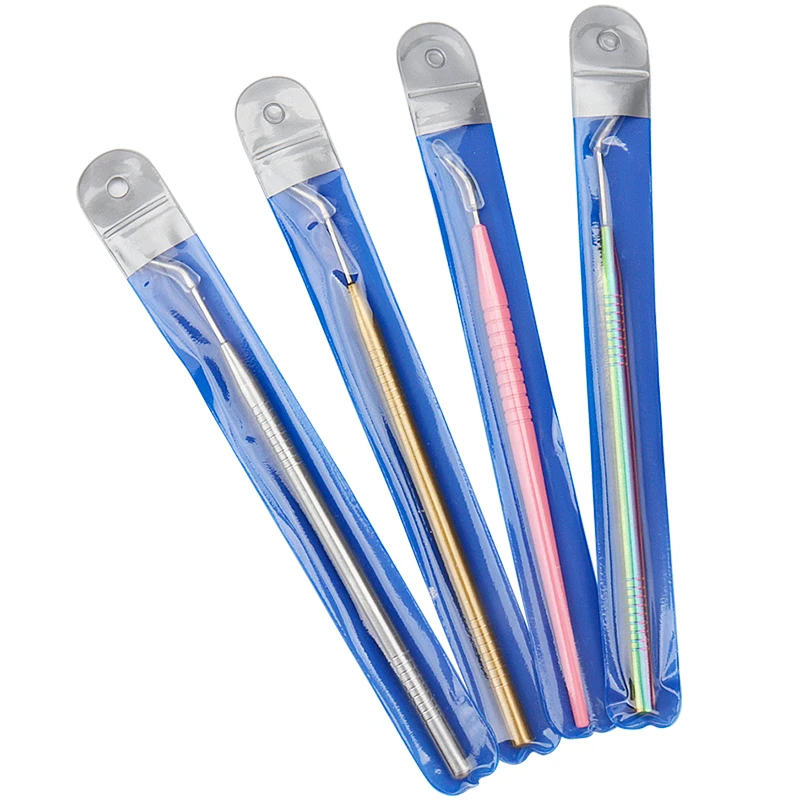 Tiges de nettoyage en métal pour permanente des cils, outils de lifting, stratification, outil de séparation, fournitures d'extension de cils, 1 pièce