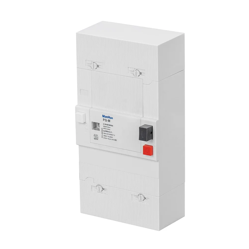 

Автоматический выключатель ManHua PG-M 380 В RCCB остаточный ток 30 А до 60 А для защиты от утечки от перегрузки и короткого замыкания