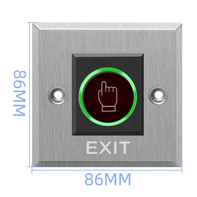 Access Button Door Exit Push Switch No Touch Release Gate Opener Door Access Control System Entry Open Touch