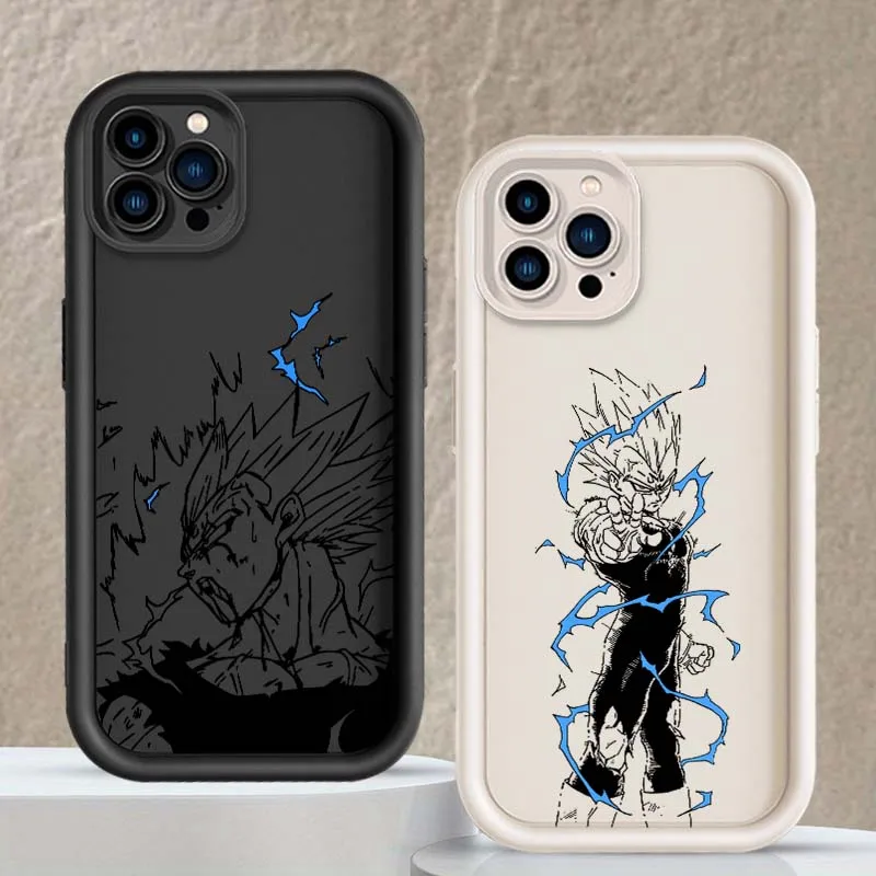 Casing Handphone Art D-Dragon Balls Vegeta Comic Untuk Apple iPhone 17 16 15 14 13 12 11 Plus Pro Max Eye Ladder