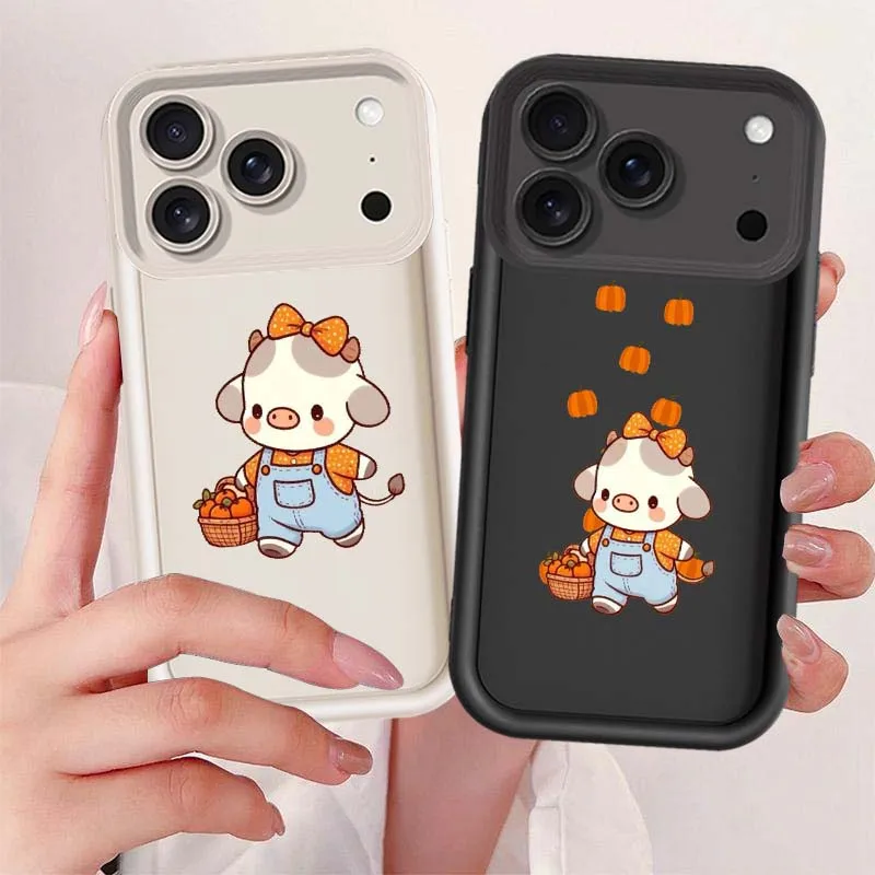 Cute Cartoon Anime Design Animals Cover For Apple iPhone 17 16 15 14 13 12 11 Pro Max Plus Air Mini Eye Ladder Phone Case