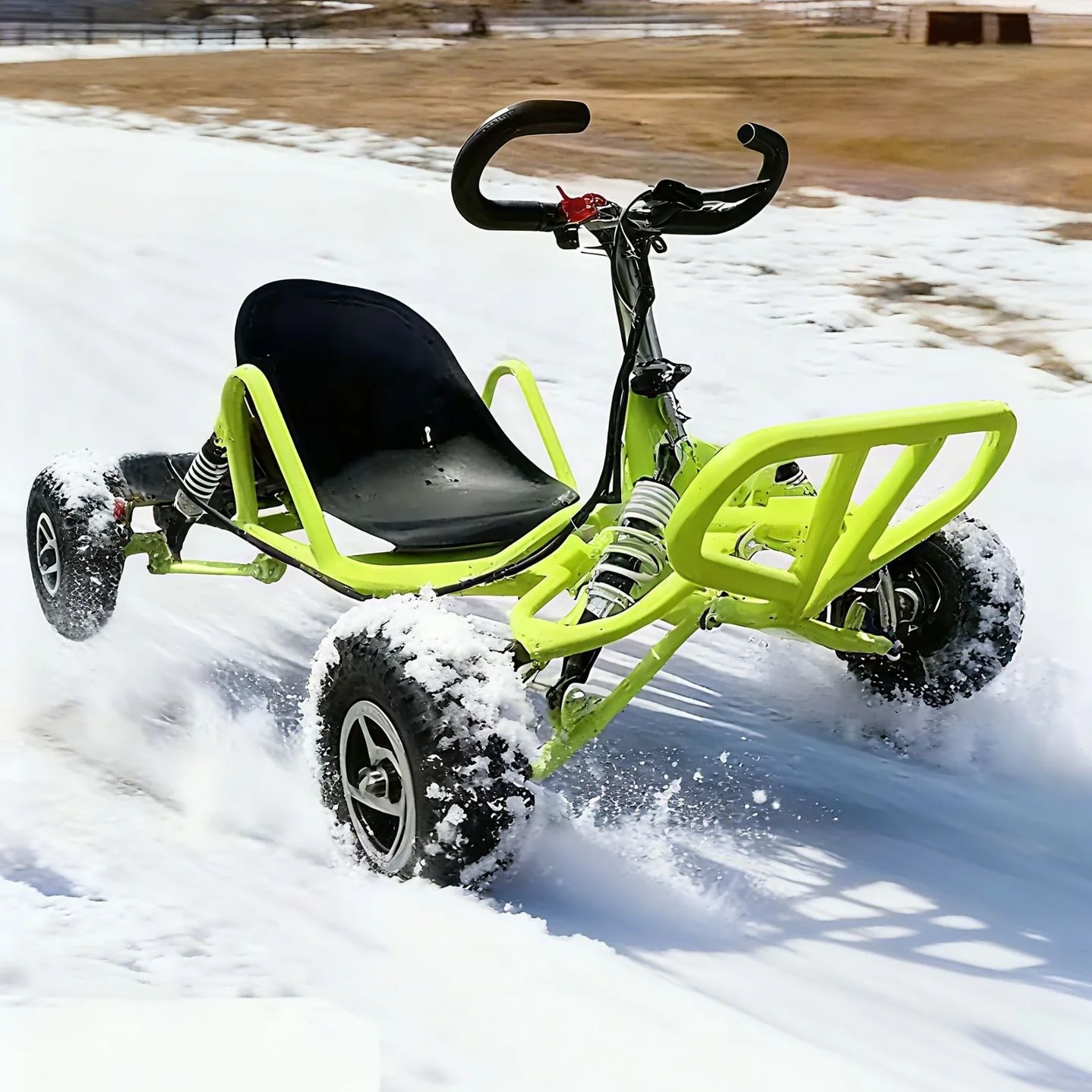 Hot Sale Two-stroke 82cc All-terrain Off-road Gaso line Kart for Adults with 150kg Load Capacity
