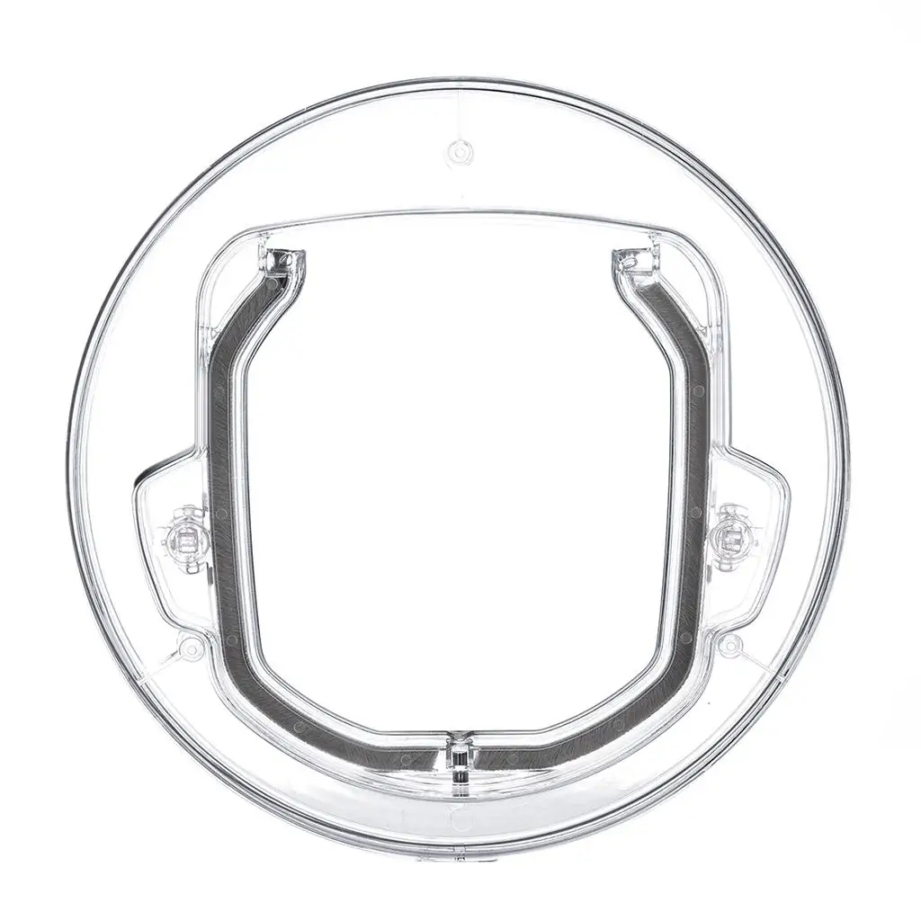 

Transparent Cat Door Flap Safety Pet Isolation Gate for Sliding Glass Window with 4 Way Lock for Medium Dogs