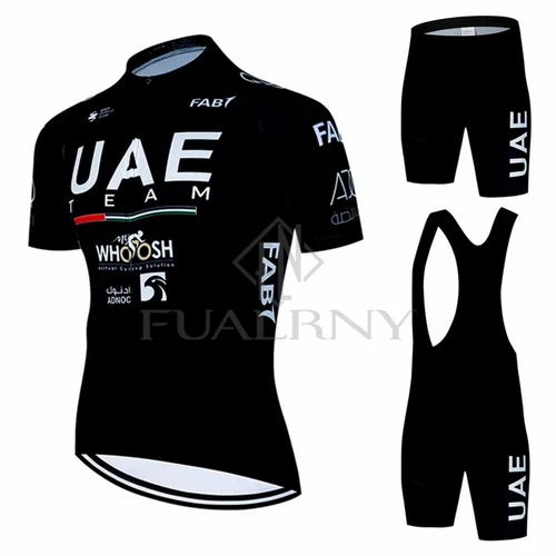 Imagen 2 del producto Camiseta de Ciclismo para hombre de verano de los Emiratos Árabes Unidos, ropa de Ciclismo MTB, pantalones cortos con pechera, ropa de bicicleta personalizada, Maillot de Ciclismo, 2025