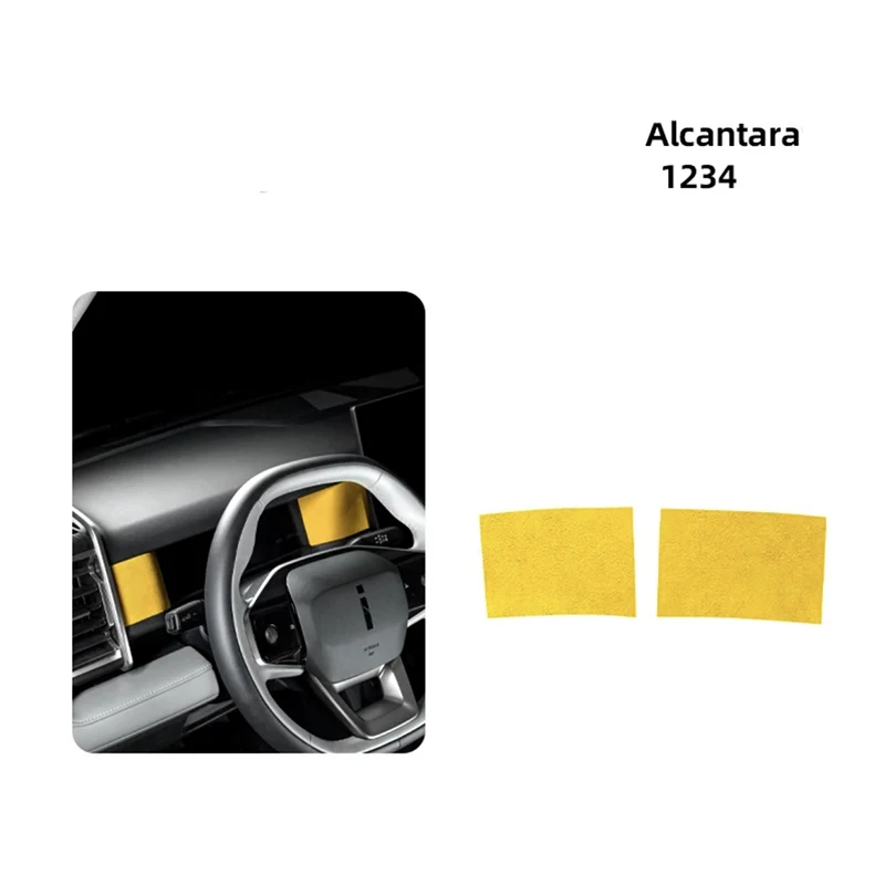 For Chery iCAR 03 JAECOO J6 2024 Instrument Desk Meter Side Panel Suede Protection Sticker Alcantara Accessories