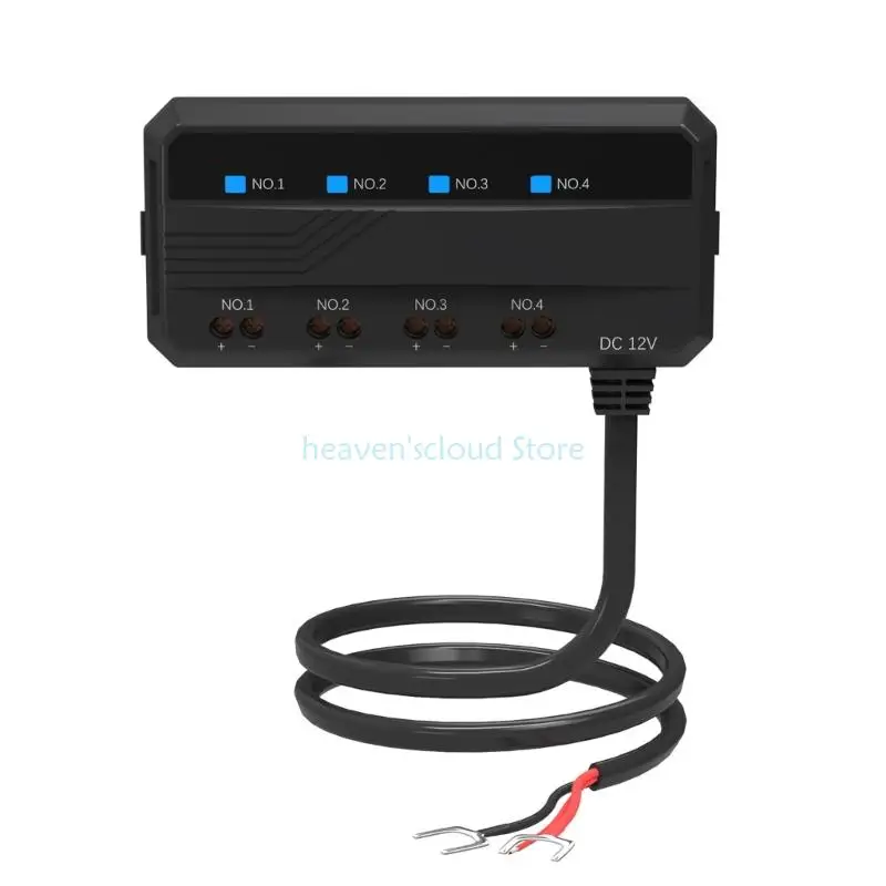 

Y88B 4 Circuit Blade Holder Box For 12V Systems Overloads Protections Relays Included for Car Motorcycle Use