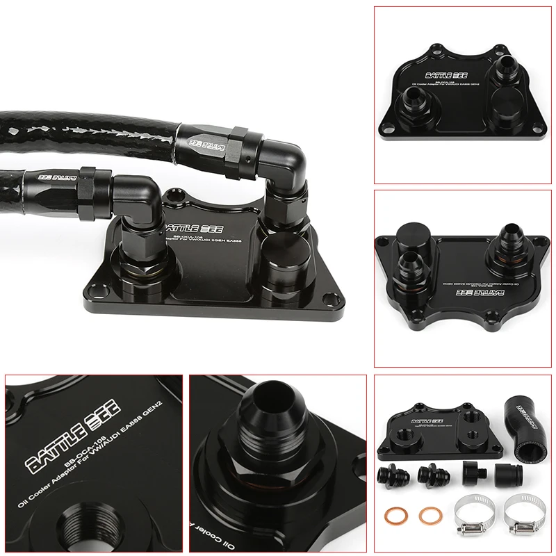 Pasuje do Volkswagen Audi GOLF MK6 2.0T 1.8T EA888 GEN2 Złącza adaptera oleju silnikowego Adapter płyty kanapkowej filtra olejuBB-OCA-108
