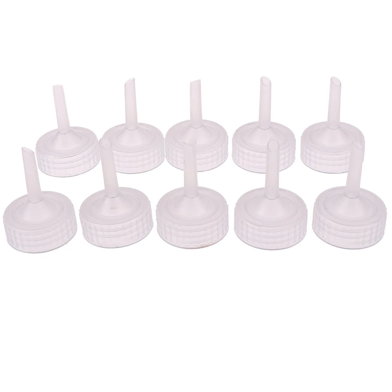 Caliente 10 Uds salmuera de acuario camarones Artemia incubadora tapa pecera camarones huevo incubadora botella adaptador DIY botella sistema Accesorios