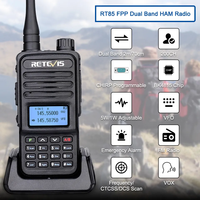 Retevis Walkie Talkie RT85 Ham Two-way Radio Stations 5W Walkie-talkies VHF UHF Dual Band Amateur Portable Radio TYT UV88 uv88