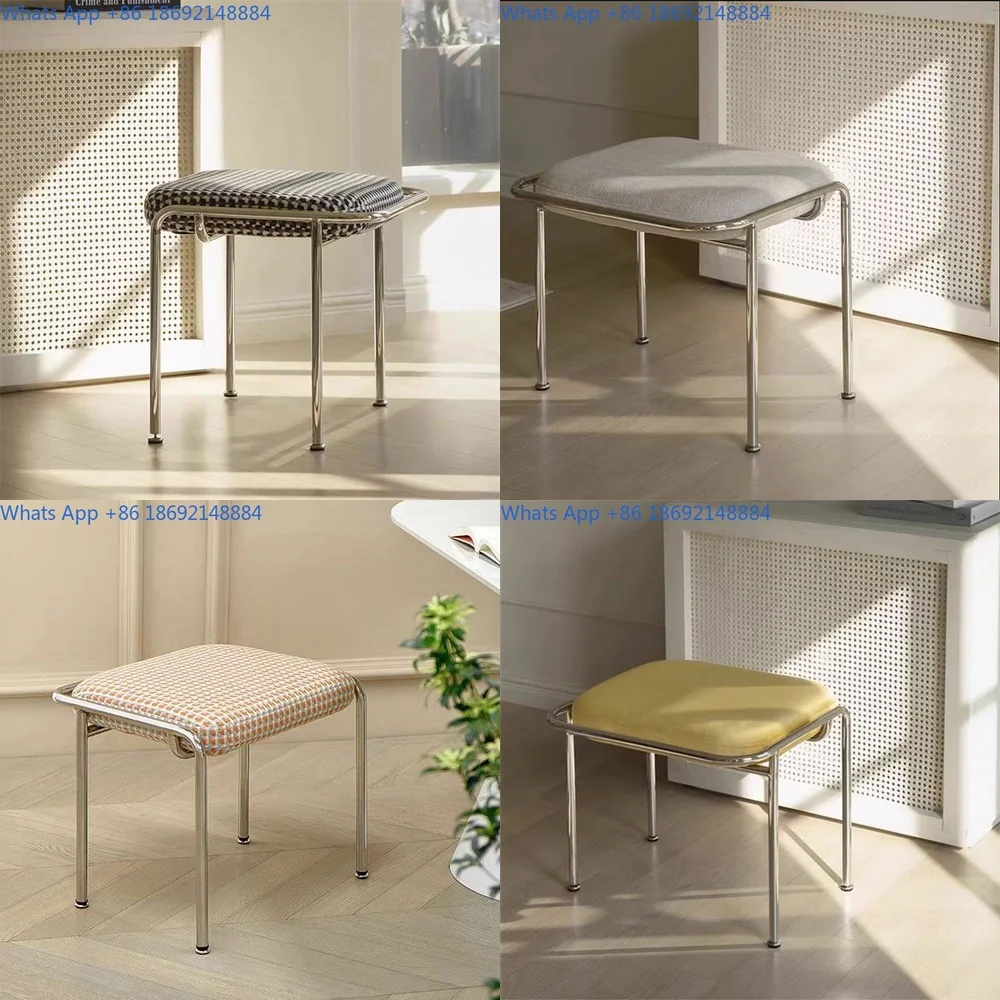 

Style Metal Upholstered Bench for Entryway Dining Room Bedroom and Dressing Area Minimalist Design