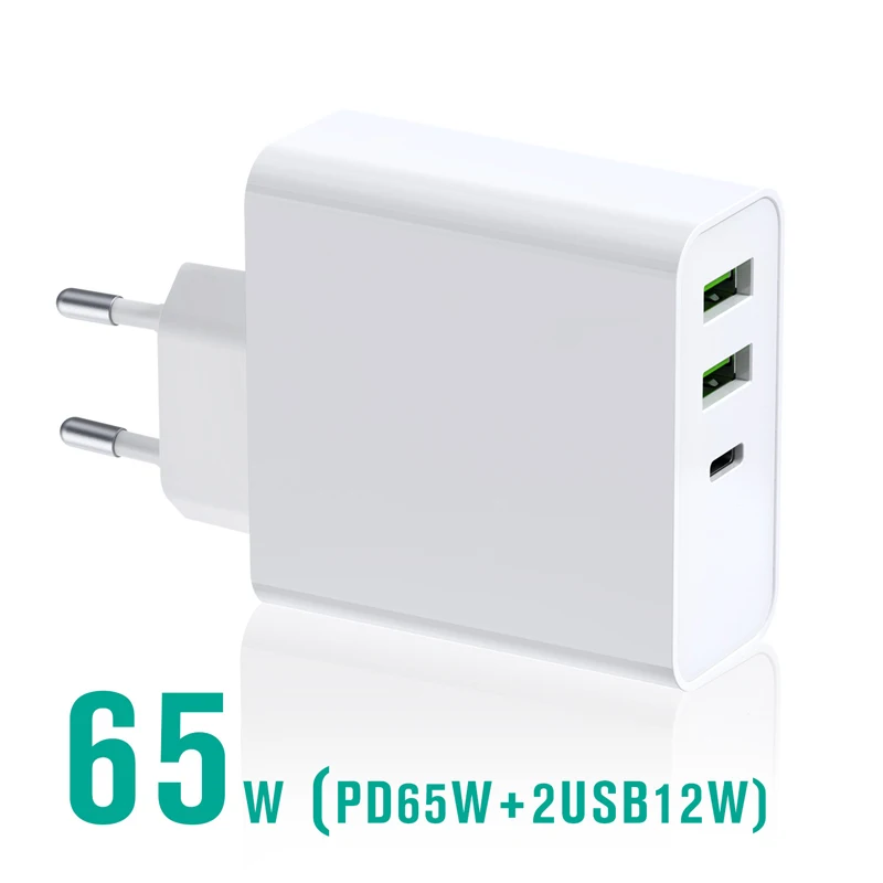 65W TYPE-C USB-C Power Adapter PD60W 45W QC3.0 Charger For Laptop MacBook Pro/Air iPad Pro for Samsung iPhone XIAOMI Huawei