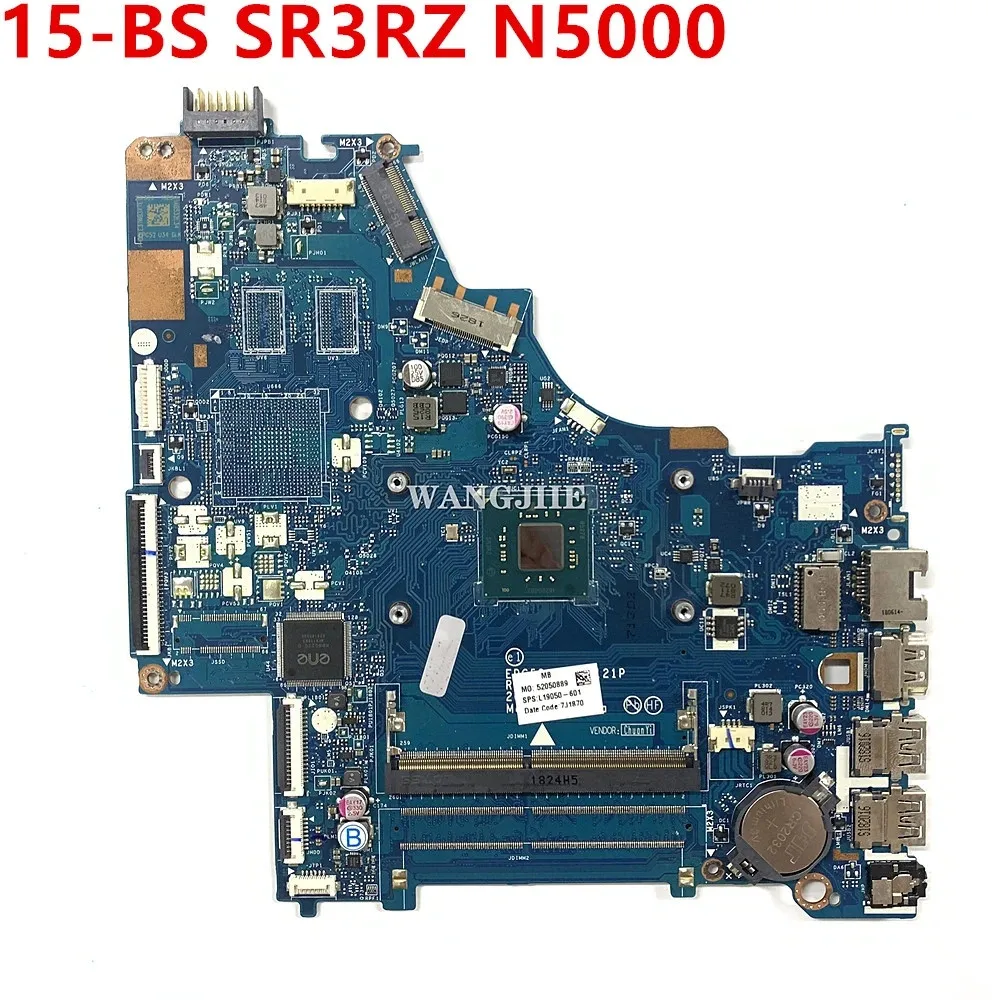 

L19050-601 L19050-001 For HP 15-BS Laptop Motherboard EPG52 LA-G121P With SR3RZ N5000 CPU DDR4 100% Working