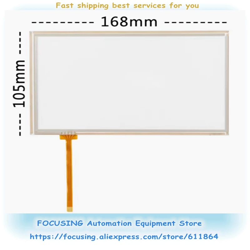 MCGS tela de vidro de toque de 7 polegadas para TPC7021 7022 7032 7062 7072