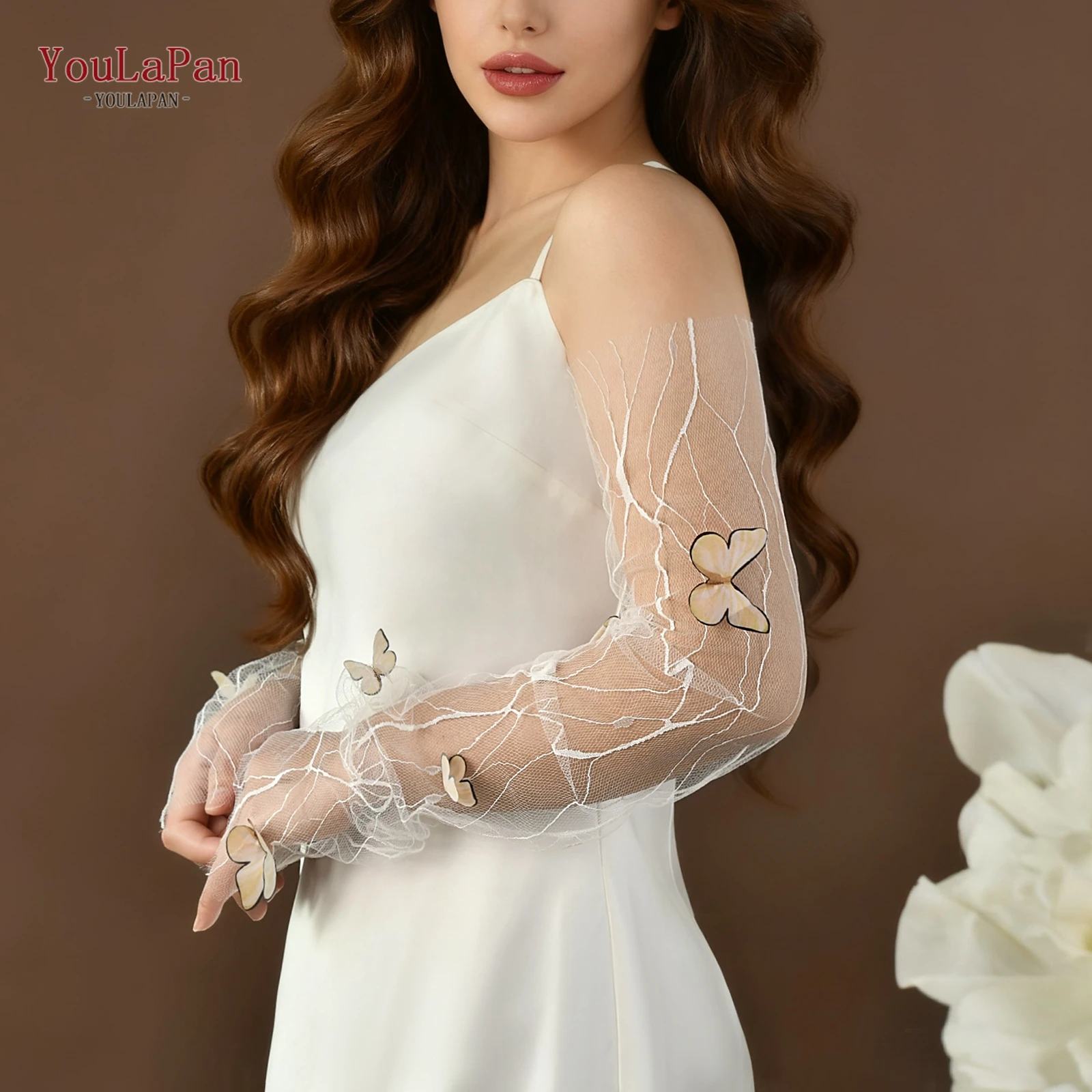 

Youlapan 3d сетчатые перчатки с бабочкой и декором, свадебные перчатки, 1 пара свадебных перчаток длиной до локтя, свадебные аксессуары, молочно-белый мм05