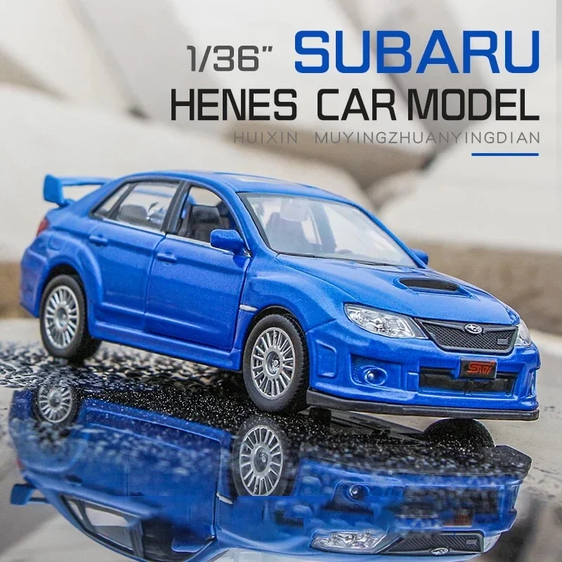 

Лицензированная модель автомобиля Subaru WRX STI 1:36, модель игрушечного металлического сплава, высококлассная модель для коллекционных подарков F44