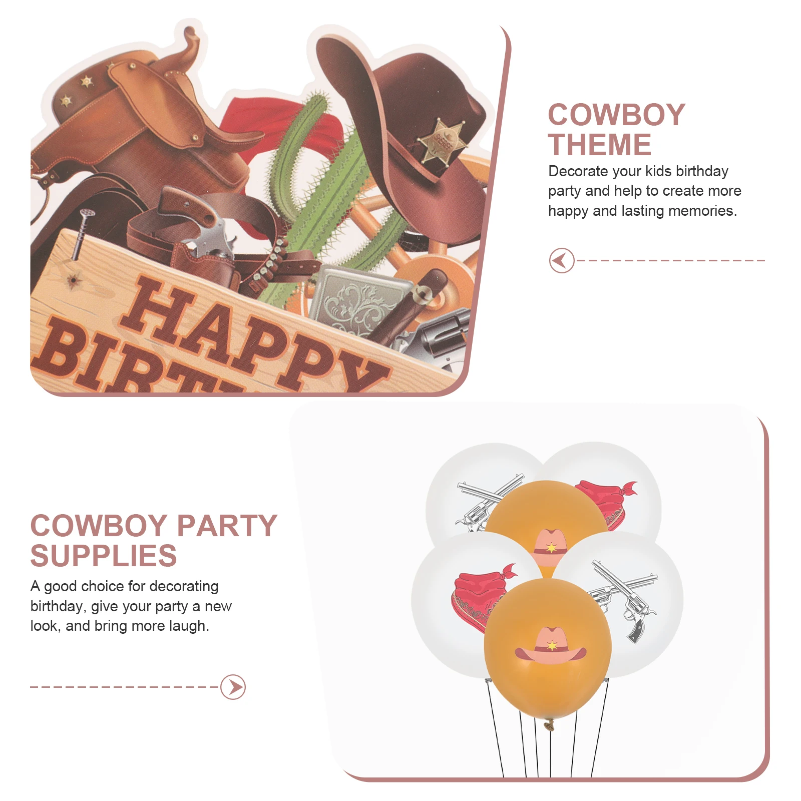 

Cowboy Birthday Western Theme Birthday Decoration Decoration Banner Cupcake Topper Cake Decorations Western Theme Supplies Favor