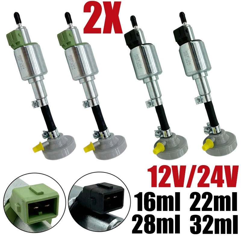 

2X 12V 24V 2-5KW Автомобильный воздушный дизельный обогреватель Масляный топливный насос для Webasto Eberspacher Грузовик Обогреватель Импульсный измерительный насос с демпфером