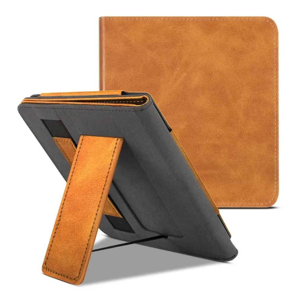 

Leather E-Reader Case High Quality 8 Inch Superfiber Protective Shell Hand Strap Auto Sleep/Wake Smart Cover for Kobo Sage