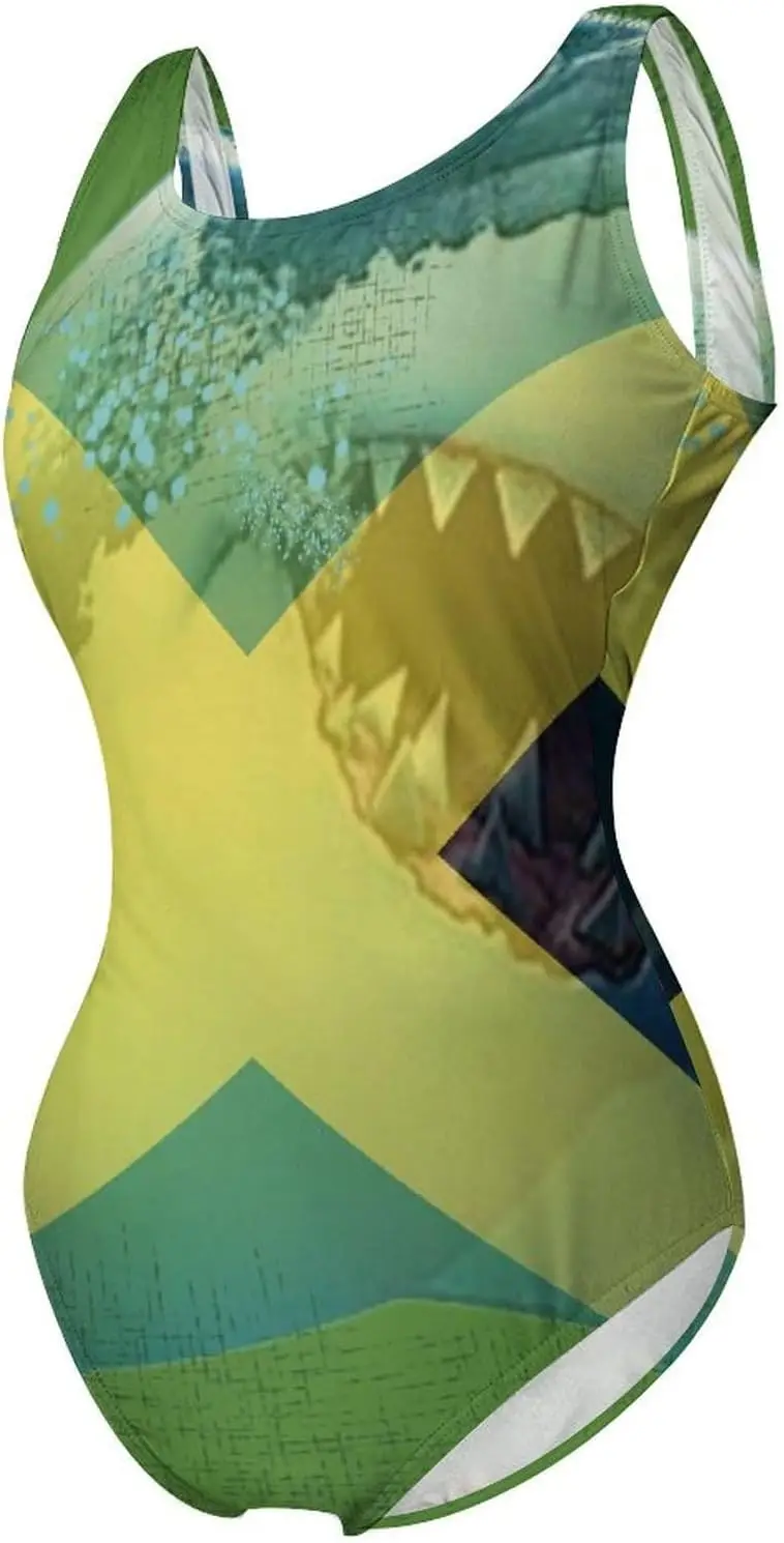 Luxy الثلاثي الدومينيكان العلم الكبار الملتصقة ملابس السباحة مجموعة عارية الذراعين البطن التحكم بيكيني الشاطئ الإناث