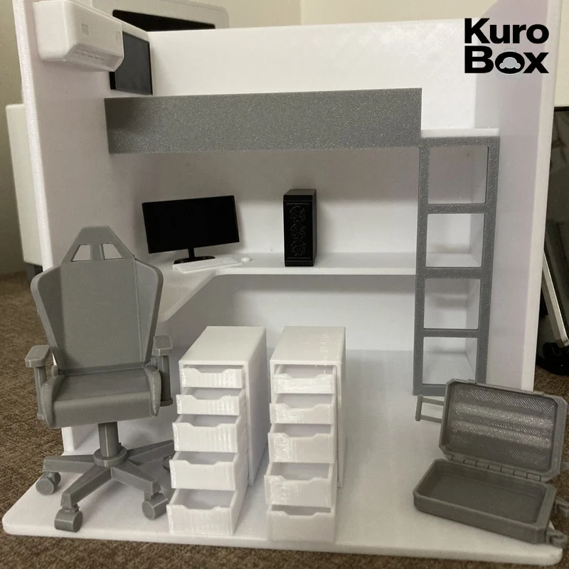

New 1 12 Scale Esports Gaming Room Desk Furniture Diorama For Figma Kotobukiya Goddess Device Action Figure Machine Girl