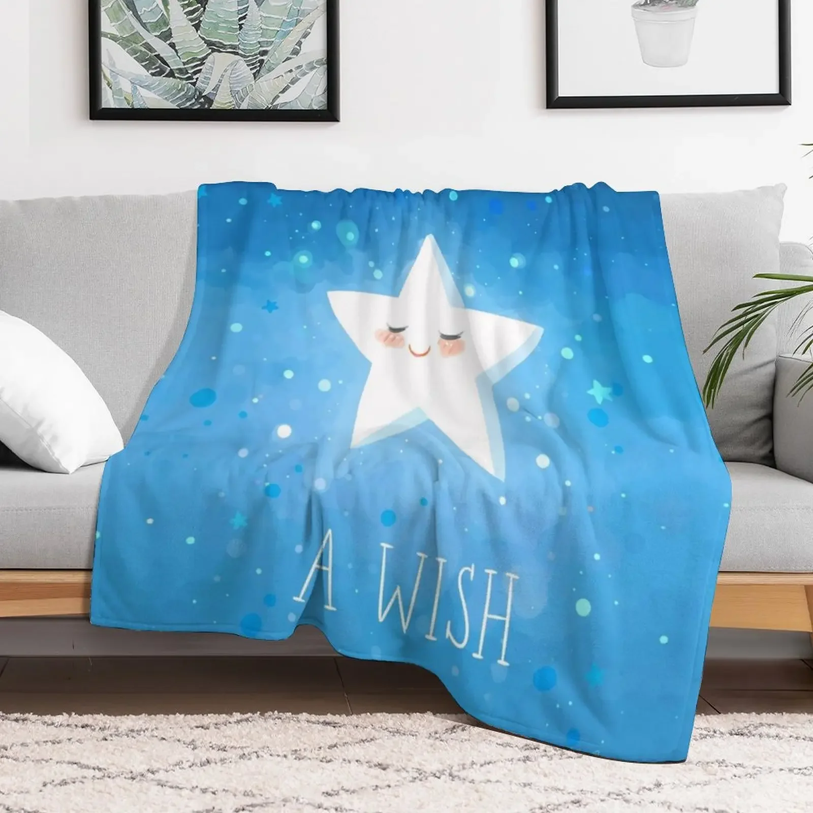 New Make a Wish Throw Blanket cosplay anime blankets ands Soft Plaid Blankets