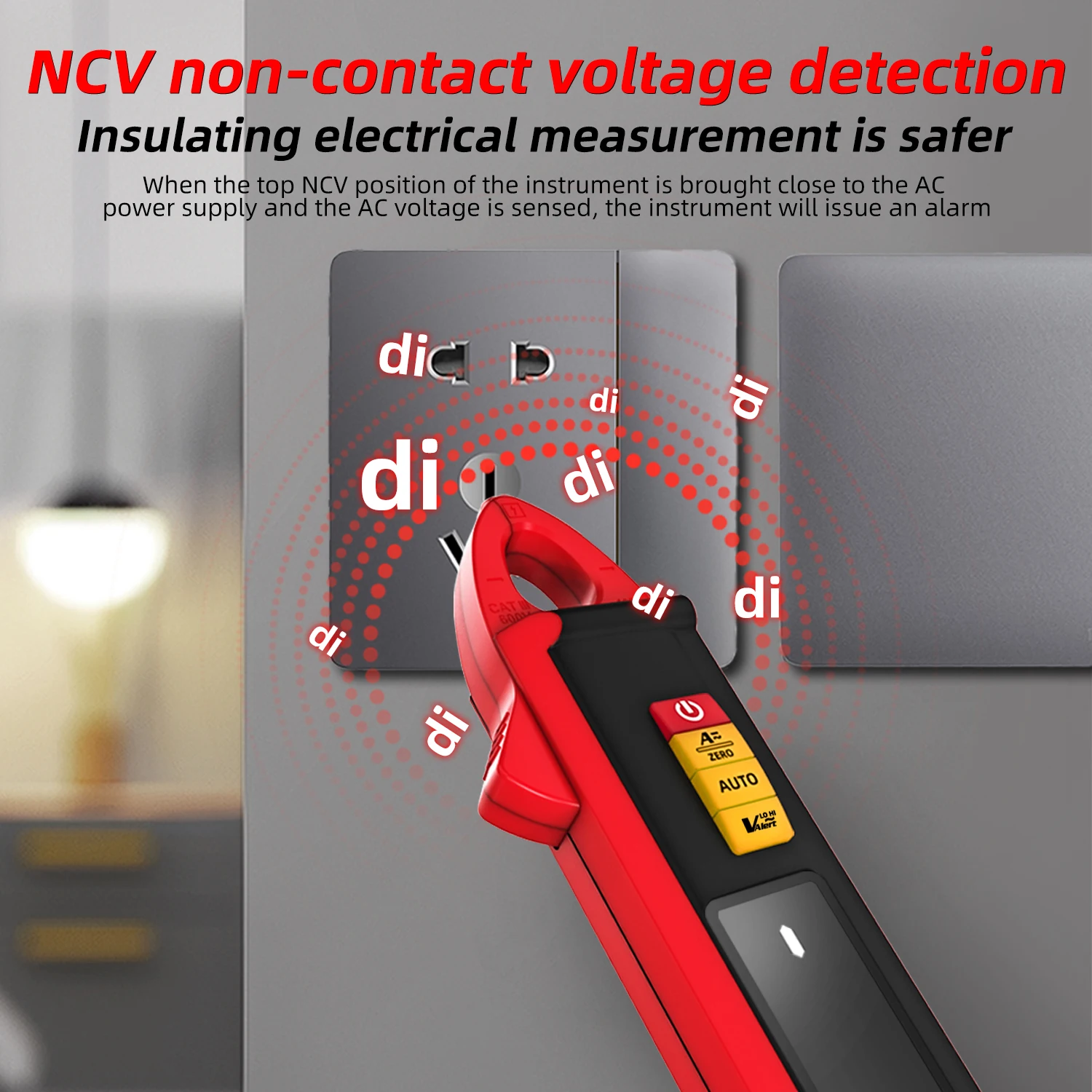 

Умный мини-клещевой измеритель с защитой от пробоя, автоматический тестер напряжения переменного/постоянного тока, бесконтактный NCV, мультиметр 100А 600В