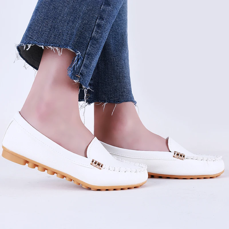 nuove scarpe Scarpe basse casual da donna Mocassini piatti primavera autunno Scarpe da donna Sottovesti Morbide scarpe basse in denim con punta