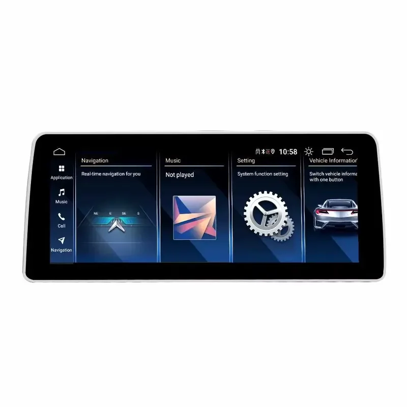 【2026 Precision Made】 Dashboard-Friendly 12.3-inch Android Wireless Carplay Multimedia Video Player for 5 Series F10/F11