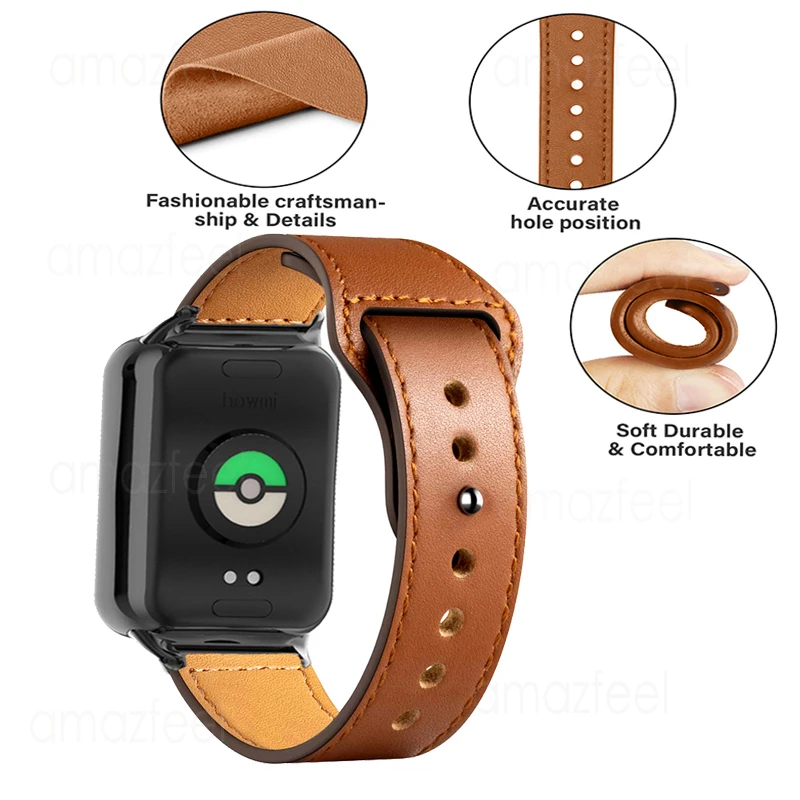 For Mi Band 8 Pro Leather Strap belt for Xiaomi mi band 8 pro Wristband for mi band 8 pro Watchband Replacement Bracelet Correa