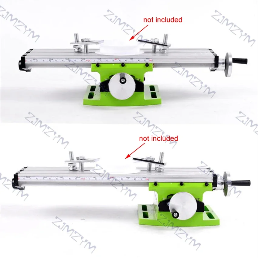 Mini Compound Table Multifunction Adjustable Working Cross Slide Table Worktable Bench Drill Vise Drill Milling Machine Stent