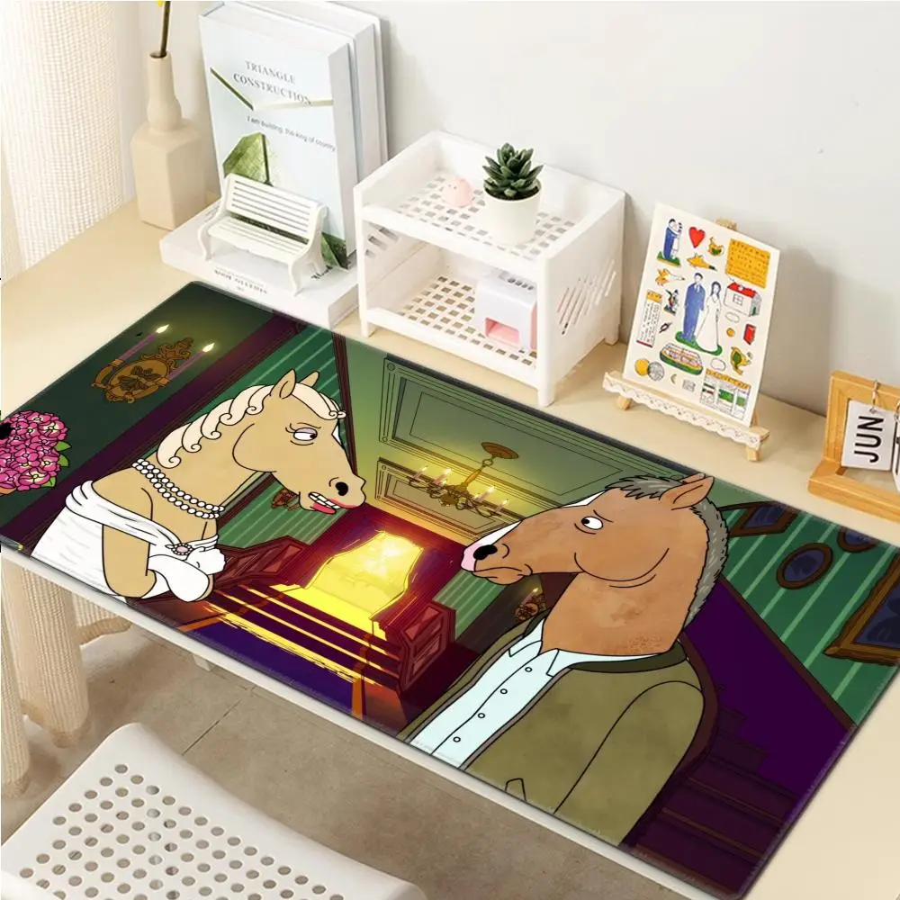 Cool B-BoJack Cartoon Horseman Mouse Pad 900x400mm Mouse desk accessories office Pad Anime Carpet Desk Mat PC Gamer Cabinet Mou