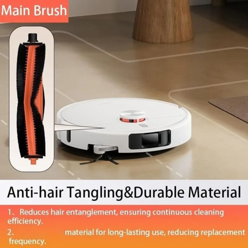 Stable Performance 26PCS For Xiaomi H50 PRO / OV42GL Robot Vacuum Cleaner Main Side Brush Mop Cloth HEPA Filter Dust Bag