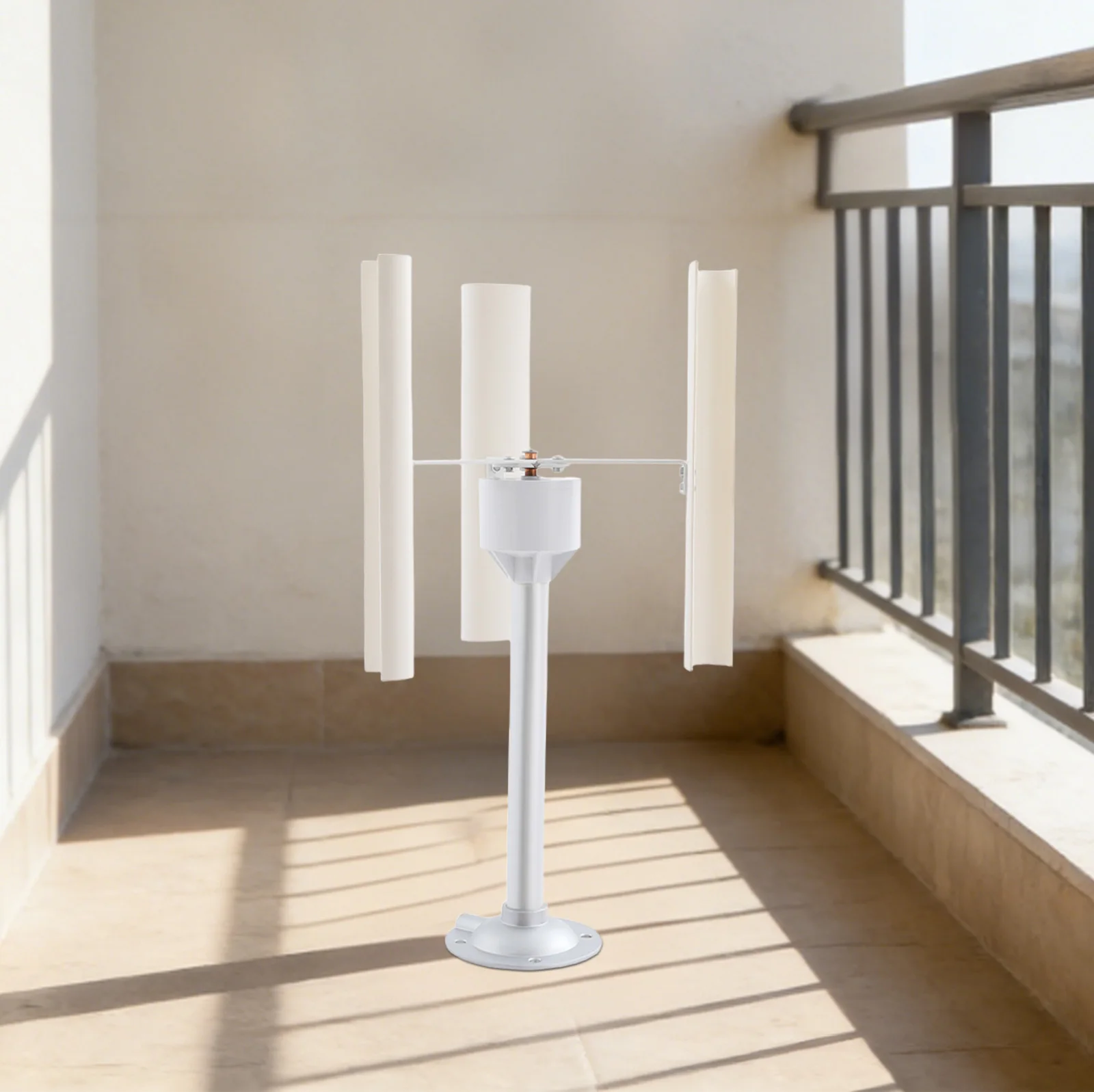 Vertical Axis Wind Turbine Generator – 3-Blade – 3-Phase Permanent Magnet Motor – 1-20V 1-40W –  Low Noise – ABS – 16.54