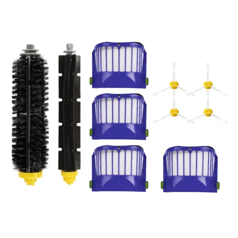 For IRobot Roomba 500 and 600 Series 550 560 650 620 694 676 675 692 Floor Cleaning Robots Roller Brush, Side Brush HEPA Filter