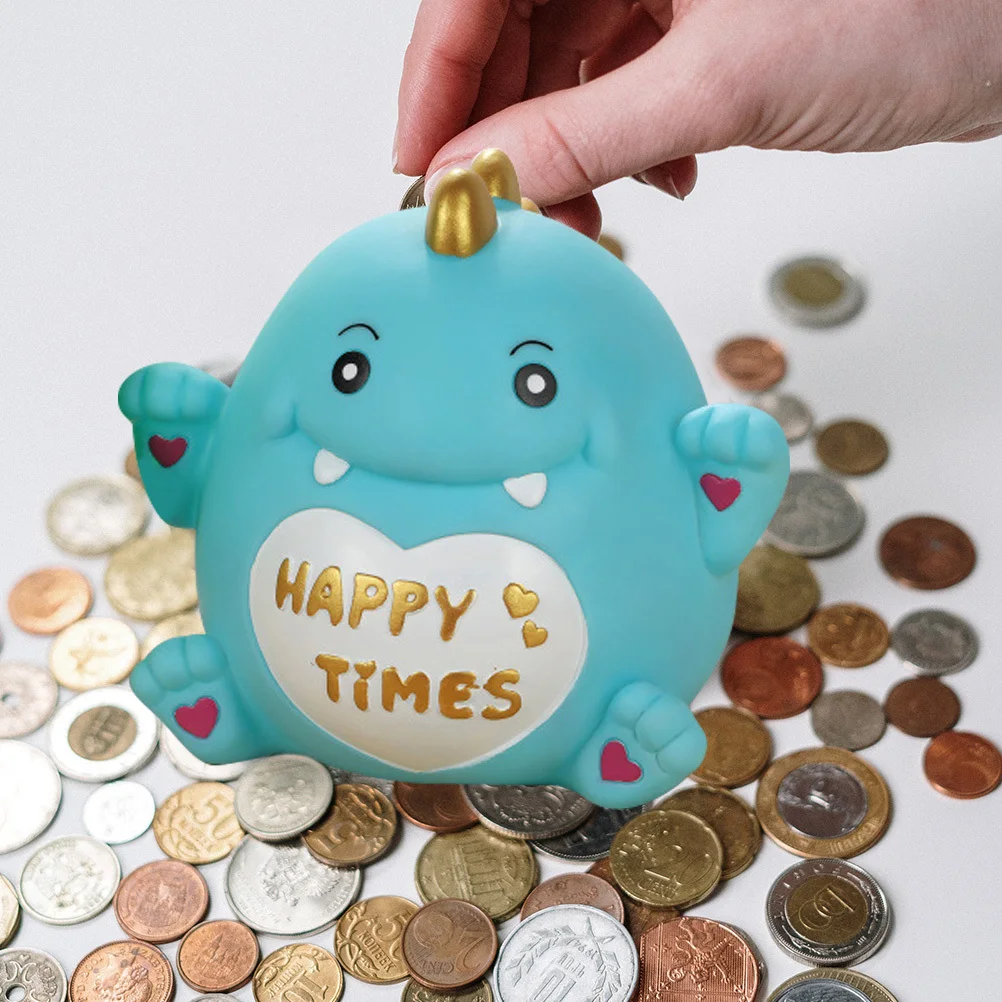 

Vinyl Dinosaur Saving -Proof Coin Bank Large Capacity Kids Saving Pot Decorative Dinosaur Money Bank Money Banks