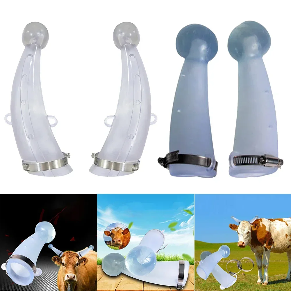 Bull Horn Protector With Silicone Horn Protector For Cows And Calves Chicken Accessories Poules Accessoires Poulailler Gallinero